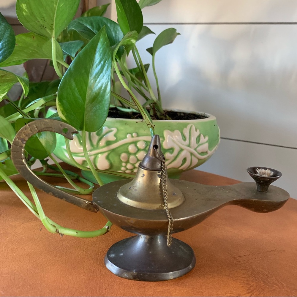 VTG Vintage Rare oil lamp Genie 🧞‍♂️ lamp